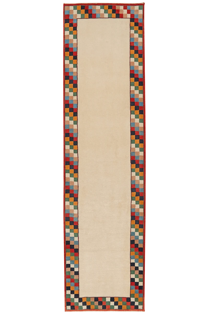 Rizbaf · Handgeknüpft – Beige, 322x85 cm