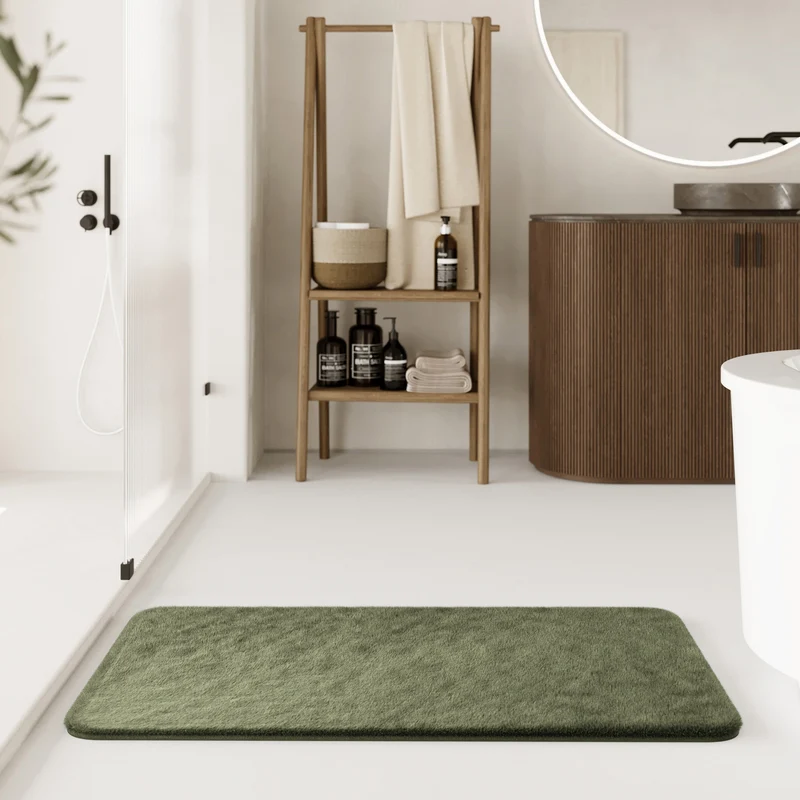 Badteppich Oliv Grün "Emil" WECONhome Basics
