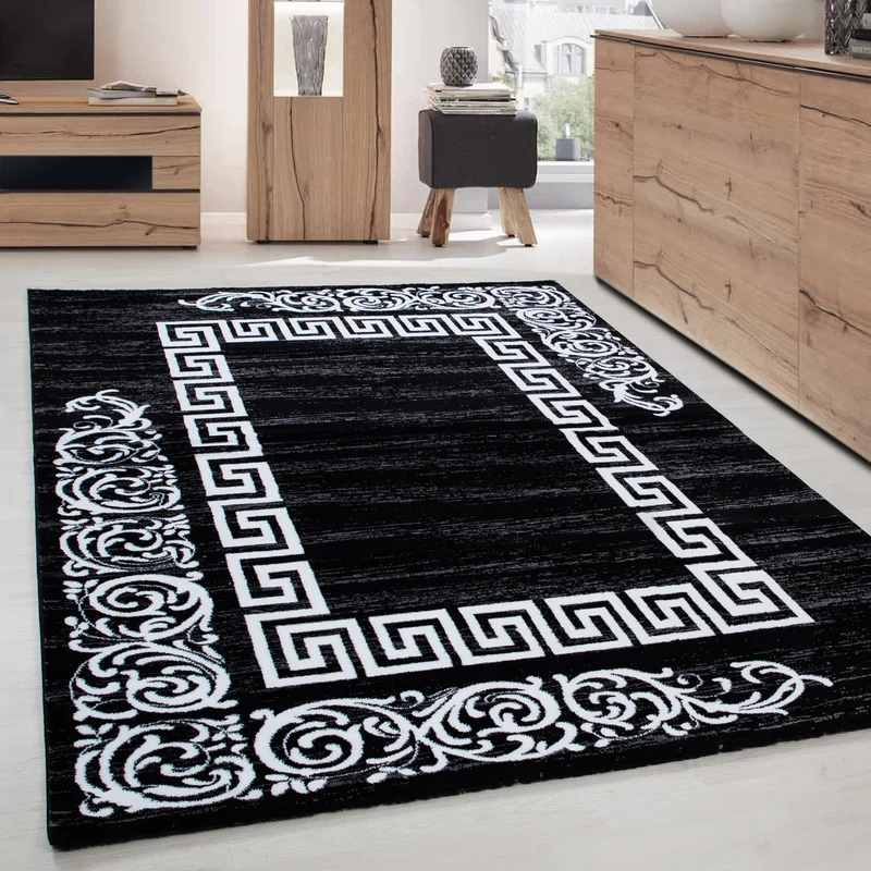 Carpettex Kurzflor Teppich Modernes Muster Pflegeleicht