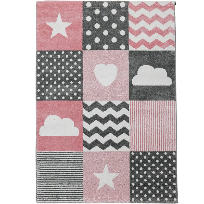 Carpettex Kinderteppich Waschbar Weich Antiallergen Spielteppich