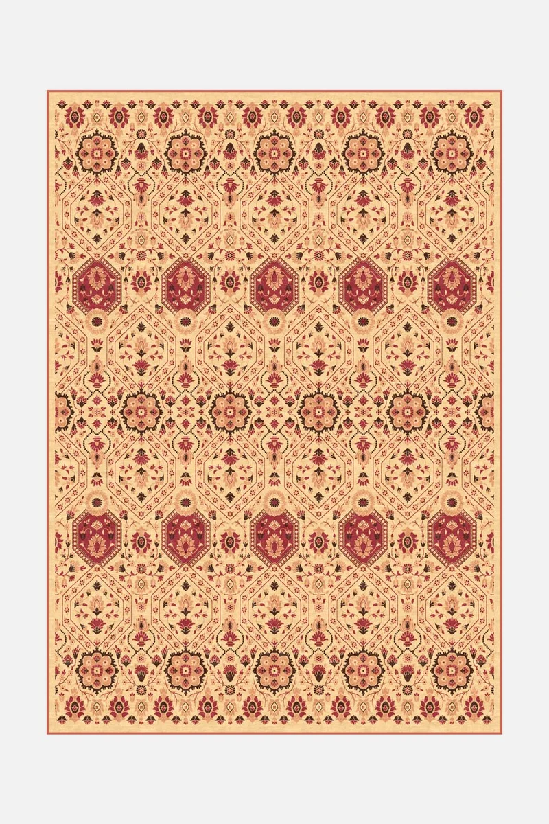 Hangi Orange Teppich