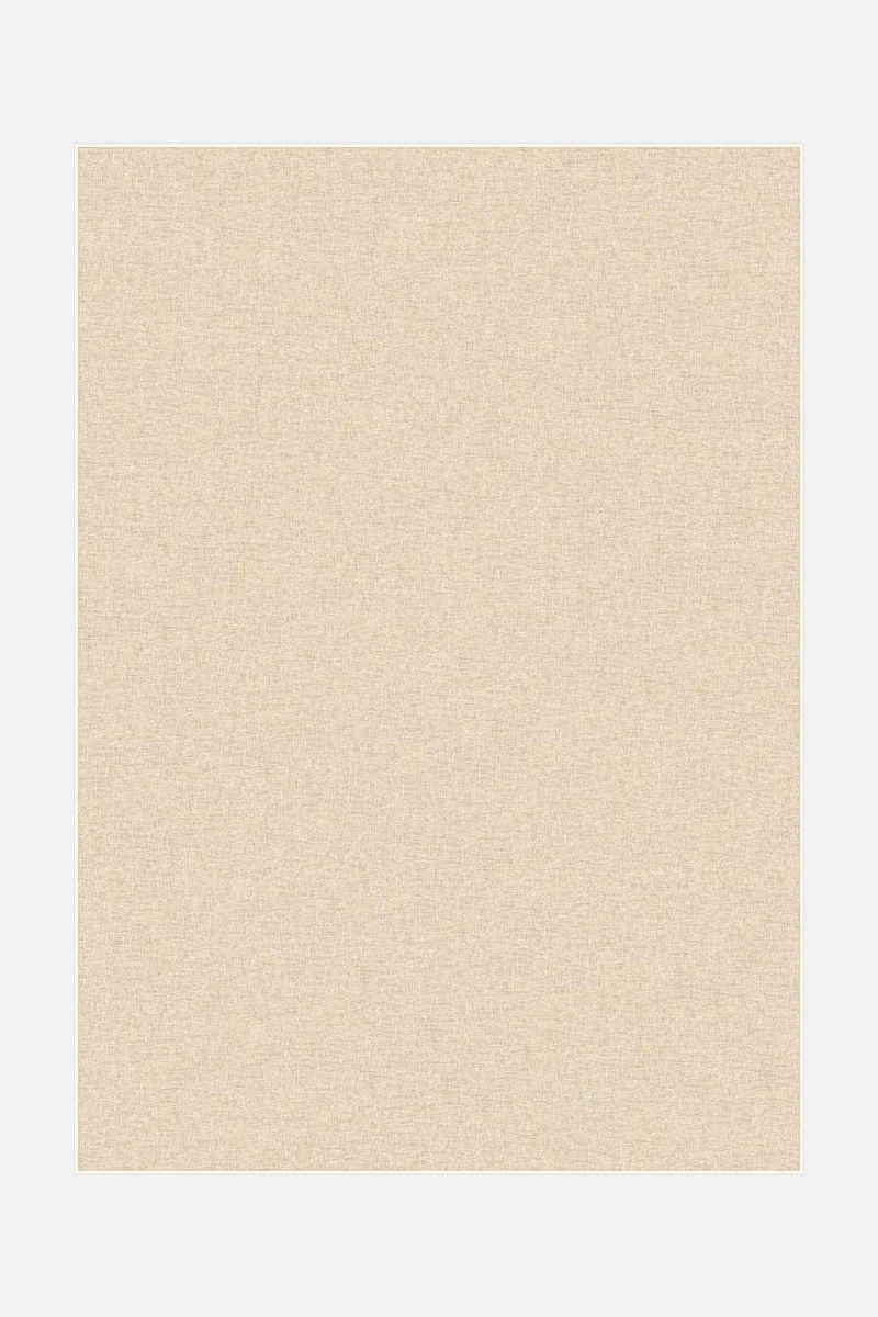 Jute-Haptik Mono Creme Teppich
