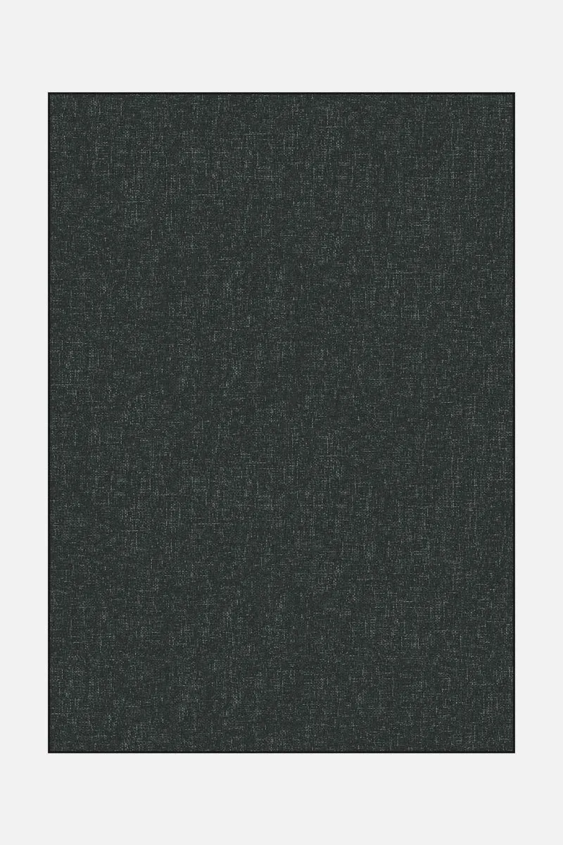 Jute-Haptik Mono Obsidian Teppich