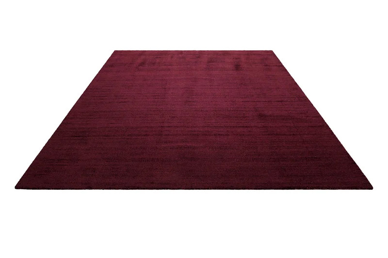 Teppich Bordeaux Rot Kurzflor "Miramonti" Homie Living