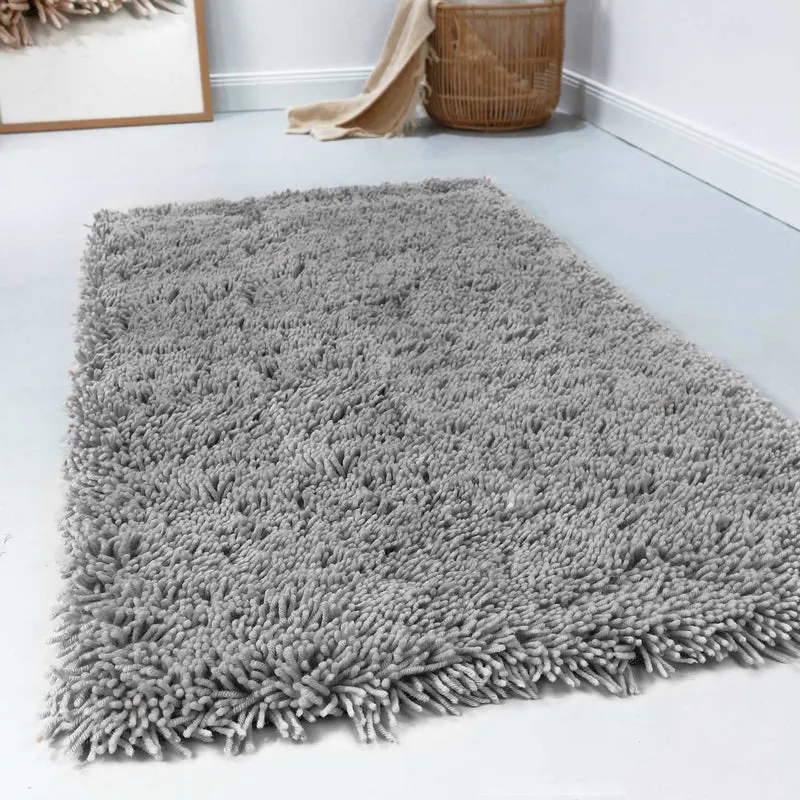 Esprit Wollteppich Shaggy Hellgrau Hochflor "Seattle Shag"
