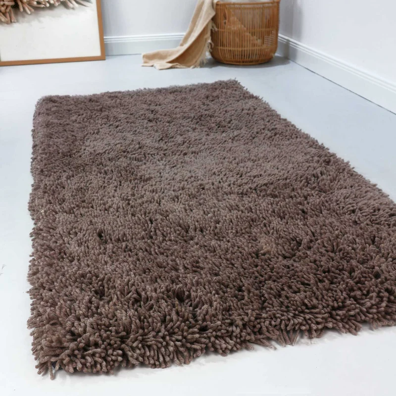 Esprit Wollteppich Shaggy Braun Hochflor "Seattle Shag"