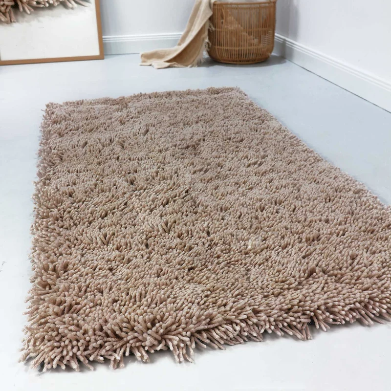 Esprit Wollteppich Shaggy Sand Beige Hochflor "Seattle Shag"