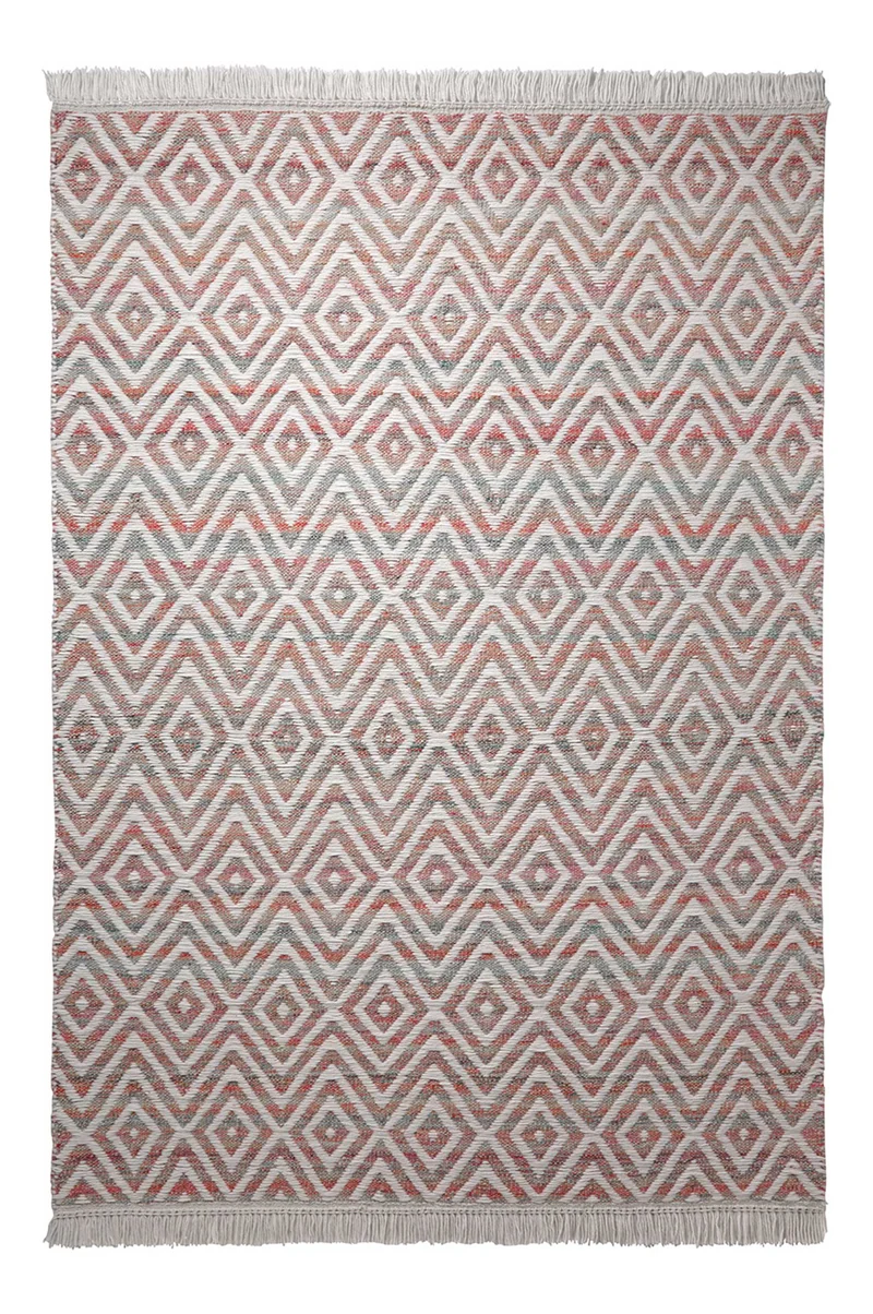 Esprit Kelim Teppich rot "Vector"