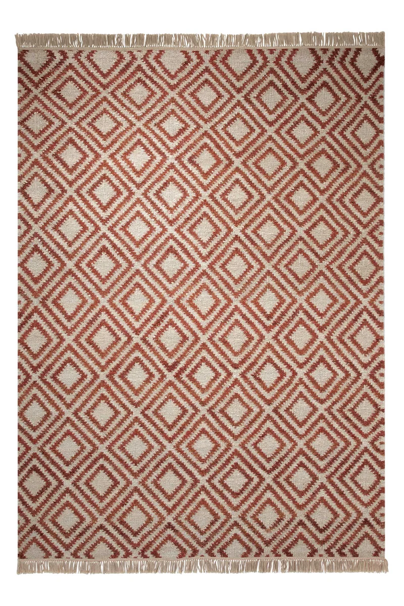 Esprit Kelim Teppich Beige Rot "Simple"