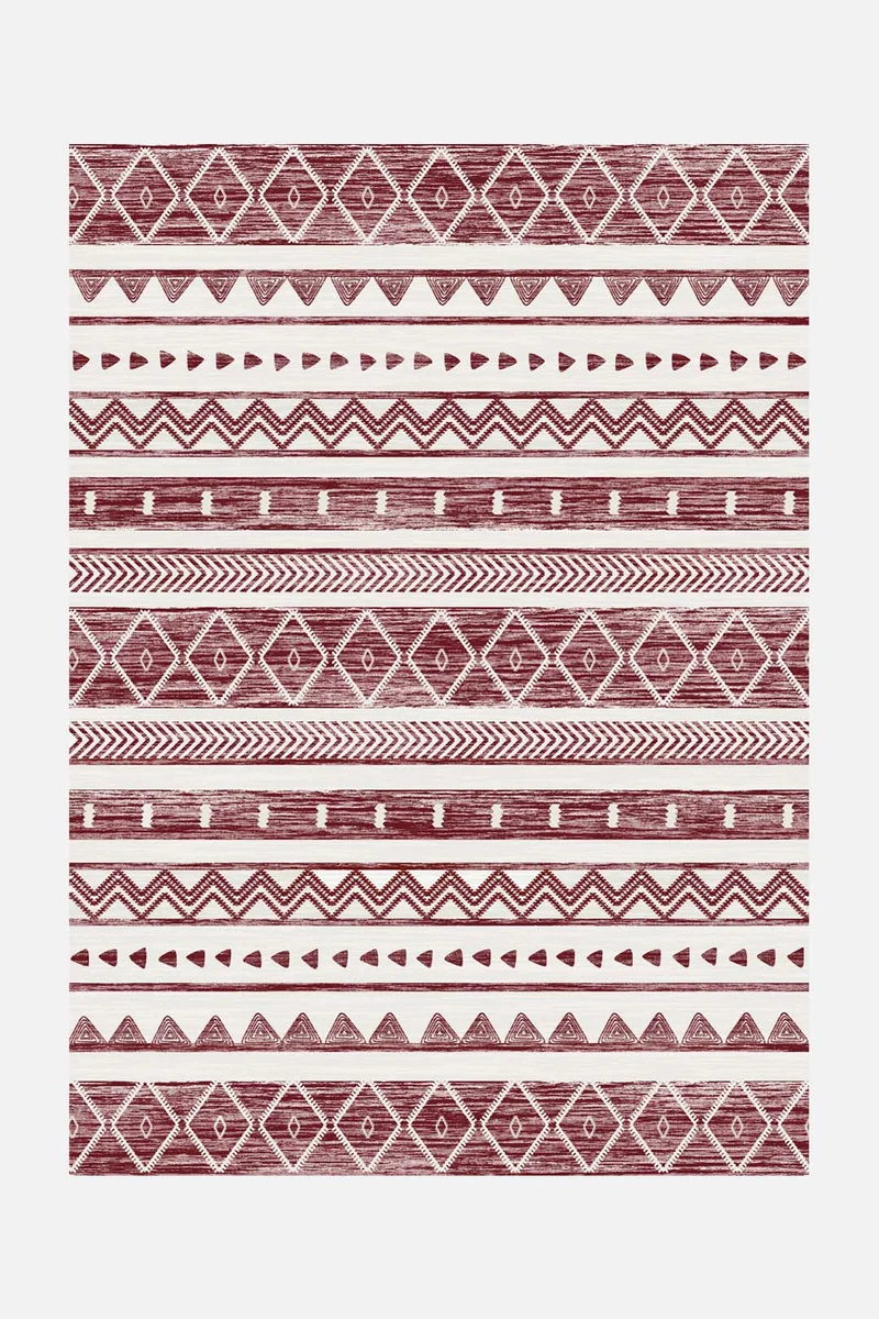 Ikat Maroon Teppich