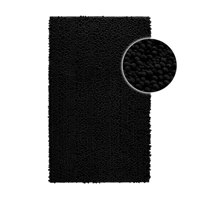 Badteppich Schwarz "Benno" WECONhome Basics