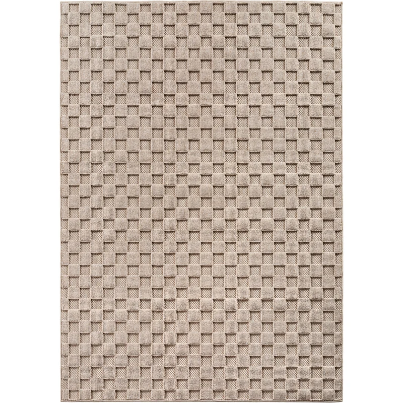 Carpettex Bouclé Teppich Schlingenflor Skandi Karo Weich