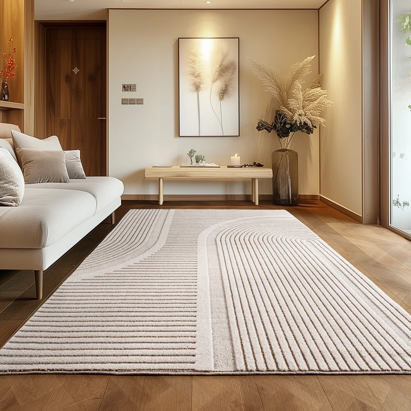 Carpettex Boho Kurzflor Teppich 3D Effekt Waschbar Skandi Weich