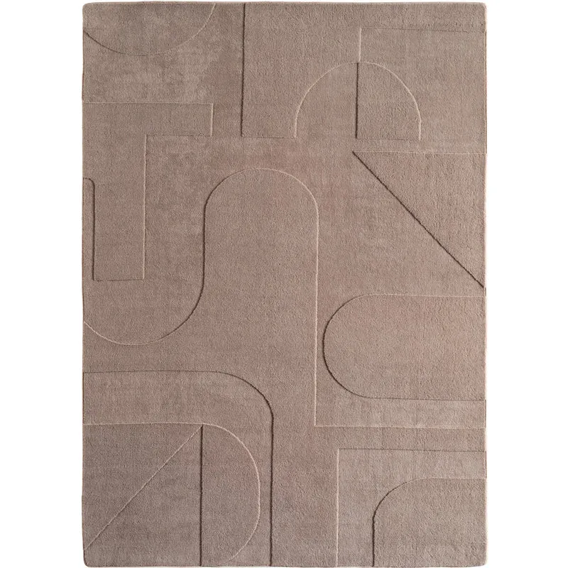 Carpettex Boho Kurzflor Teppich 3D Effekt Waschbar Skandi Weich