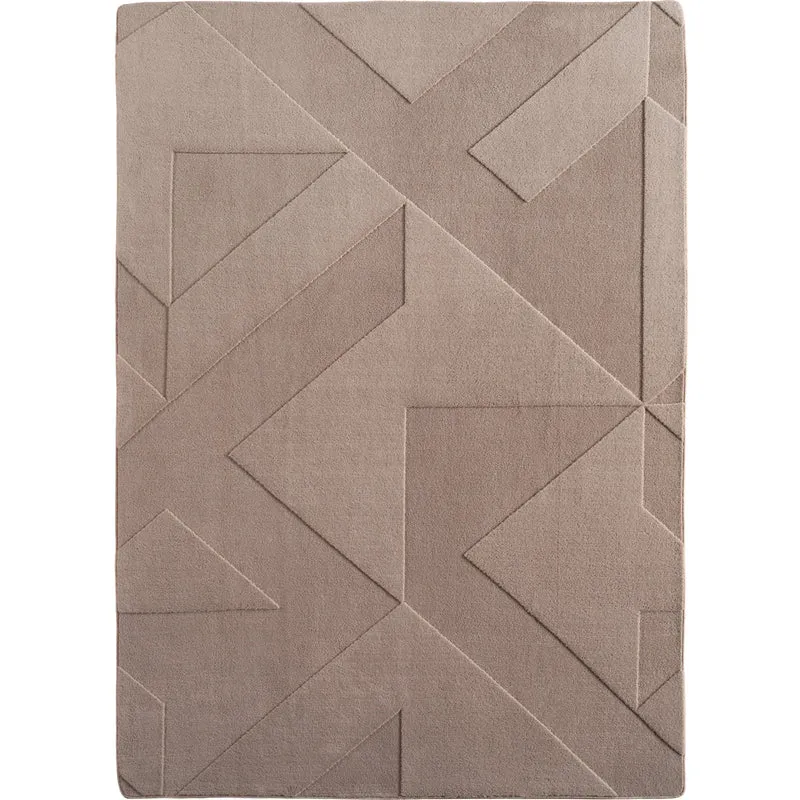 Carpettex Boho Kurzflor Teppich 3D Effekt Waschbar Skandi Weich