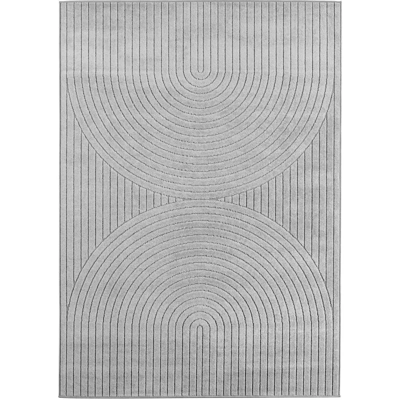 Carpettex Kurzflor Teppich 3D Hoch-Tief Skandi Boho Indoor Outdoor