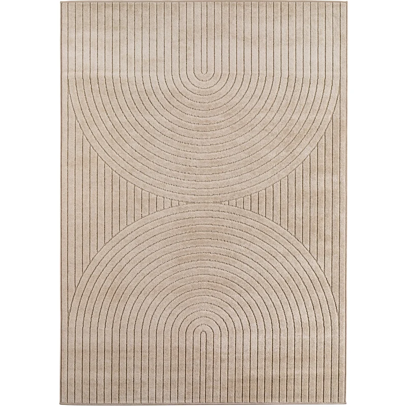 Carpettex Kurzflor Teppich 3D Hoch-Tief Skandi Boho Indoor Outdoor