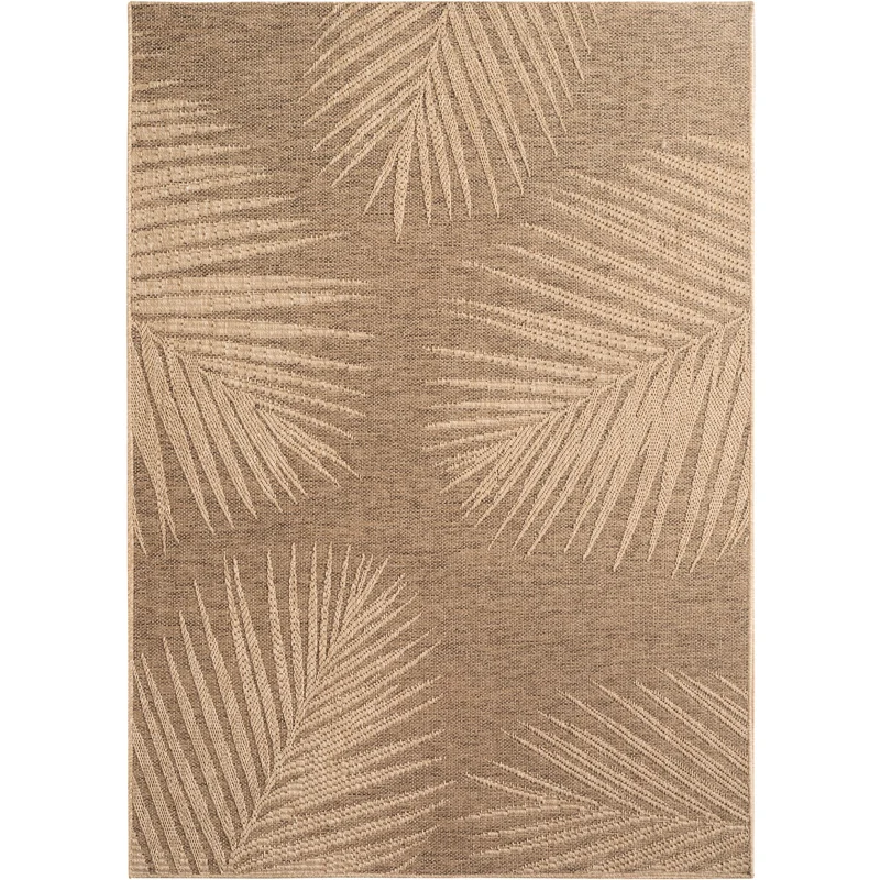 Carpettex Outdoor Teppich Palmen Wetterfest Waschbar Natur Optik