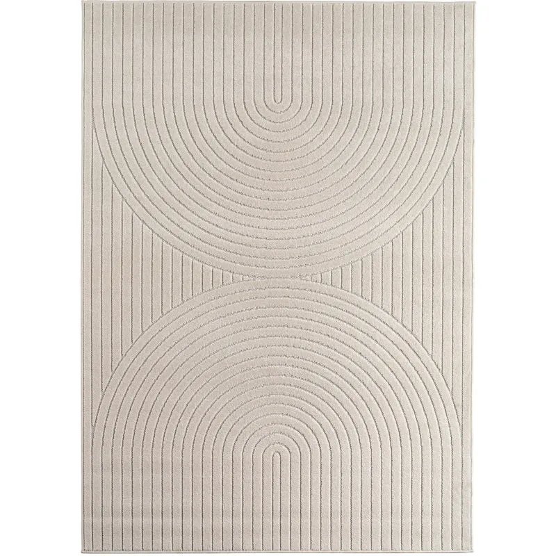 Carpettex Kurzflor Teppich 3D Hoch-Tief Skandi Boho Indoor Outdoor