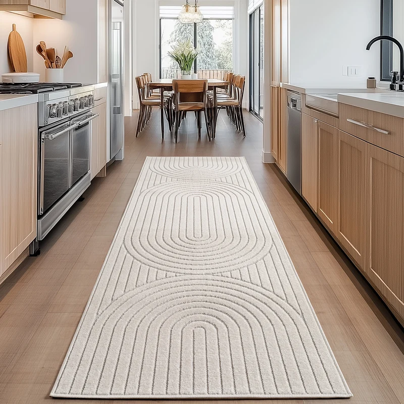 Carpettex Kurzflor Teppich 3D Hoch-Tief Skandi Boho Indoor Outdoor