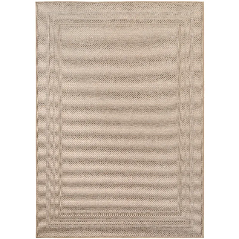 Carpettex Outdoor Teppich Beige Wetterfest UV-beständig Skandi Boho
