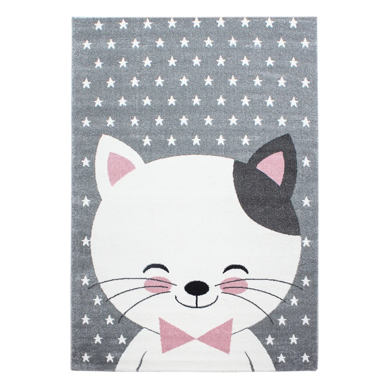 Kinderteppich Katzen-Motiv – Waschbar & Strapazierfähig für Kinderzimmer