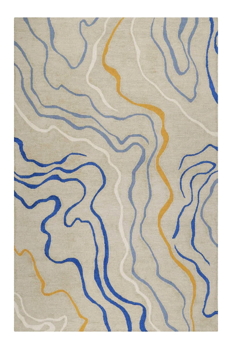 Esprit Kurzflor Teppich Creme Beige "Drive"